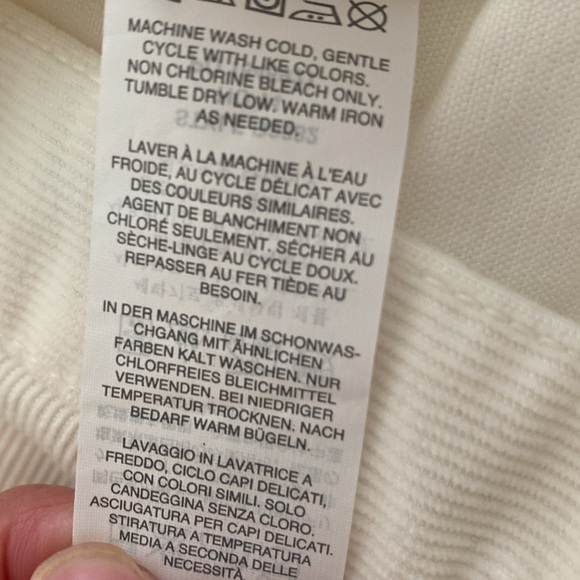 J Crew REID Corduroy Cigarette Pants Ivory Size 31 P - Picture 12 of 12